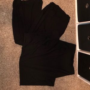 Two black long skirts